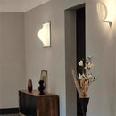 Ljojo White Raindrop LED Wall Lamp for Bedroom - Modern Square Background Light