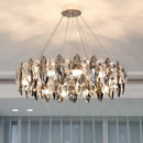 Ljojo Luxury Crystal Chandelier with LED Lighting for Living Room Décor