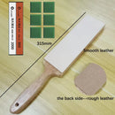 2026 Portable Knife Sharpening Stone - Aluminum Base Polishing Leather Strip - Kitchen Sharpening System by Ljojo