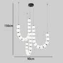 Ljojo LED Pendant Chandeliers Staircase Lighting for Modern Living Room Decor