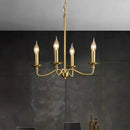 American Retro Gold Candle Chandeliers for Living Dining Room by Ljojo: Pendant Lighting Fixture