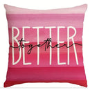 Ljojo Love Kiss Hug Pattern Decor Pillowcase for Home Sofa, Gift for Valentine's Day