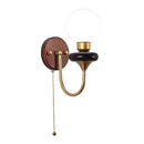French Retro Wall Lamp Solid Wood Lighting for Bedroom & Living Room by Ljojo