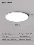 Ljojo LED Ceiling Light: Remote Control, Large Luminous Surface, Bedroom Lamp