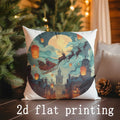Christmas Santa Patterns Pillow Covers by Ljojo: Sofa, Bedroom, Car, Decor Cushion Cover