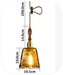 Ljojo 4W LED Wall Lamp Sconce with Knob Switch for Bedroom & Living Room Lighting