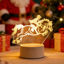 3D Luminous Horse Riding Night Light Home Decoration for Living Room & Bedroom by Ljojo