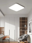 Ljojo Minimalist LED Ceiling Light: White Rectangle Bedroom & Living Room Lamp
