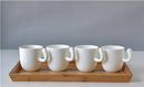 Ljojo 210ML Bone  Coffee Mug Creative Ceramic Cup Porcelain Travel Nespresso Cup