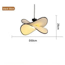 French Style Wabi Sabi Art Chandelier Fabric Potato Chip Lamp for Bedroom Living Room Ljojo