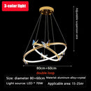 LED Gold Ring Butterfly Chandelier Pendant Light Fixture by Ljojo - Elegant Home Decor Lighting for Living Room