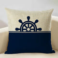 Ljojo Marine Cotton Fish Cushion Cover 45x45CM Square Home Decor Pillow Case