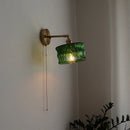 Ljojo LED Copper Glass Wall Light Fixture Retro Style Mirror Bar Lamp