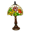 8-Inch Petunia Table Lamp Tiffany Style Hand-welded Art Glass Night Light by Ljojo