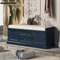 Ljojo™ Entryway Storage Bench with Drawers & Cabinets, Removable Cushion - End of Bed Bench