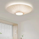 Ljojo Wabi Sabi UFO Styling Fabric Led Ceiling Chandelier | Modern Round Home Decor Lights