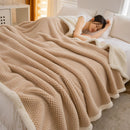 Ljojo Luxury Velvet Blanket, Double-Sided Plush Bed Cover, Warm & Thick Bedspread