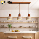 Ljojo Kitchen Island Pendant Light Travertine Dining Table Hanging Lamp Linear Fixture