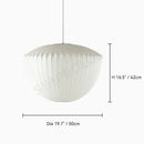 Denmark Designer Silk Pendant Lamp Minimalist Nordic Wabi Sabi for Hotel Restaurant by Ljojo.