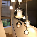 Ljojo Glass Chandelier Pendant Light for Living Dining Room Kitchen Loft Beauty and Elegance