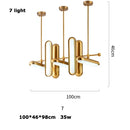 Nordic Luxury LED Chandeliers Iron Art Glass Hanging Lamp for Dinning Room by Ljojo