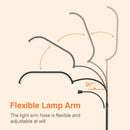 Ljojo Arch Floor Lamp with Wheel | 3-Light Mode Beauty Fill Light for Makeup and Skincare