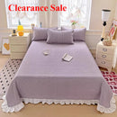 Ljojo Modal Lace Bed Cover with Star Embroidery, Summer Quilted Sheet