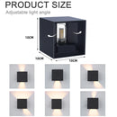 Ljojo LED Wall Lamp: Modern Waterproof Aluminum Outdoor Indoor Light, G9 Bulb.