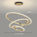 Modern Ring LED Pendant Light for Living Room by Ljojo - Stylish Chandelier for Home Decor