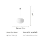 Nordic Circular Restaurant Fabric LED Hanging Lamps by Ljojo - Grand Home Décor Chandeliers
