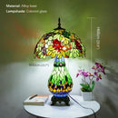 Ljojo Luxe Stained Glass Table Lamp for Living Room and Bedroom