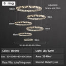 Luxury Snowflake Print Crystal Pendant Light for Living Room Dining Room by Ljojo