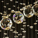 Ljojo Luxury K9 Crystal Chandelier for Double Staircase Living Room