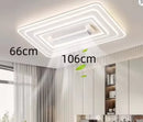 Modern Acrylic LED Ceiling Fan Light | Invisible Blades | Home Decor Lighting by Ljojo