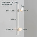 Ljojo Minimalist Designer Black/White Solid Wood Wall Lamp for Living Room and Bedroom