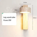 Japanese Yellow Travertine LED Wall Light for Bathroom - Ljojo