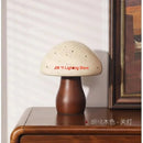 Girls Bedroom Small Mushroom Ceramic Night Light Table Lamp by Ljojo