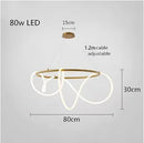Ljojo Long Hose Led Chandelier Modern Dining Table Kitchen Nordic Pendant Lamp Fixture