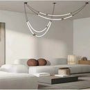 Ljojo Silicone Pendant Light Chandelier Nordic Modern Art LED Lamp Dining Room Bar Hall