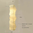 Nordic Wabi Sabi Wind Rice Paper Led Pendant Lights Modern Bedroom Chandelier by Ljojo