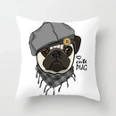 Cute Pug Bulldog Pillowcase for Living Room Decor - Ljojo Home Decor