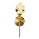 Ljojo Luxury Gold Crystal Wall Sconce for Bedroom, Living Room, Hotel & Hallway