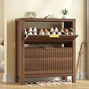 Ljojo™ 4-Drawer Wooden Shoe Organizer for Entryway Storage