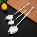 Ljojo 24-Piece Stainless Steel Dinnerware Set White Silver Flatware Tableware Kit
