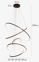 Ljojo LED Pendant Light Chandeliers for Home Decor, Modern Indoor Hanging Lighting