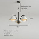 Luxury LED Ceramic Pendant Light Chandelier for Living Room by Ljojo