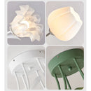 French Cream Style Linglan Flower Chandelier | American Retro Living Room Ceiling Light - Ljojo