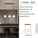 Nordic Luxury Cream Ball Leather Chandelier by Ljojo
