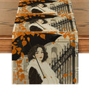 Autumn Maple Leaf Table Runner by Ljojo: Retro Home Dining Decor