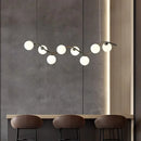 Nordic Minimalist LED Pendant Light | Glass Ball Chandelier for Living Dining Room | Ljojo
